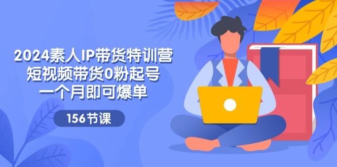 2024素人IP带货特训营，短视频带货0粉起号，一个月即可爆单(156节